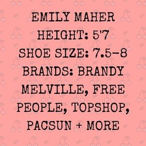 INFO ABOUT ME/THE MODEL